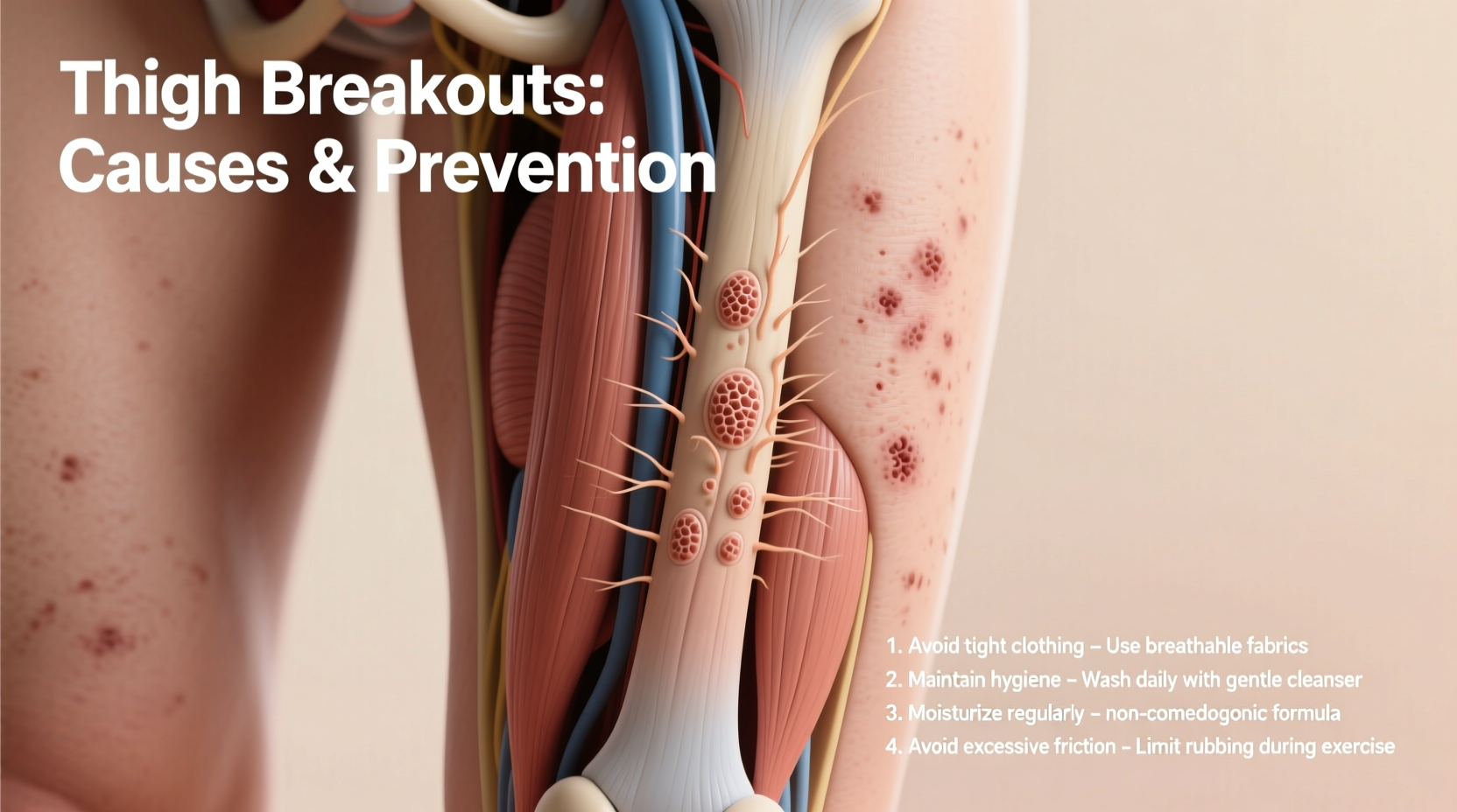 thigh breakouts causes treatment and prevention tips