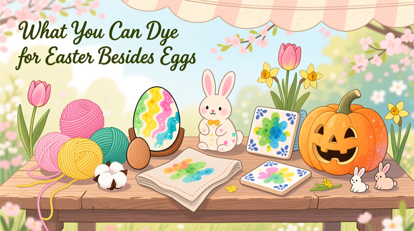 what can you dye for easter besides eggs