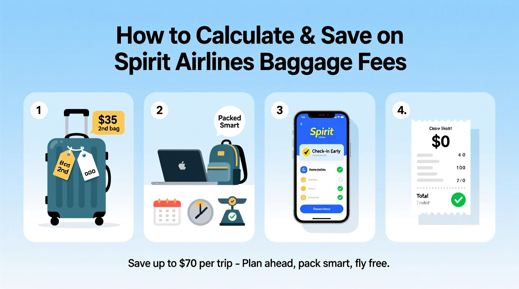 how to calculate and save on spirit airlines baggage fees a complete guide