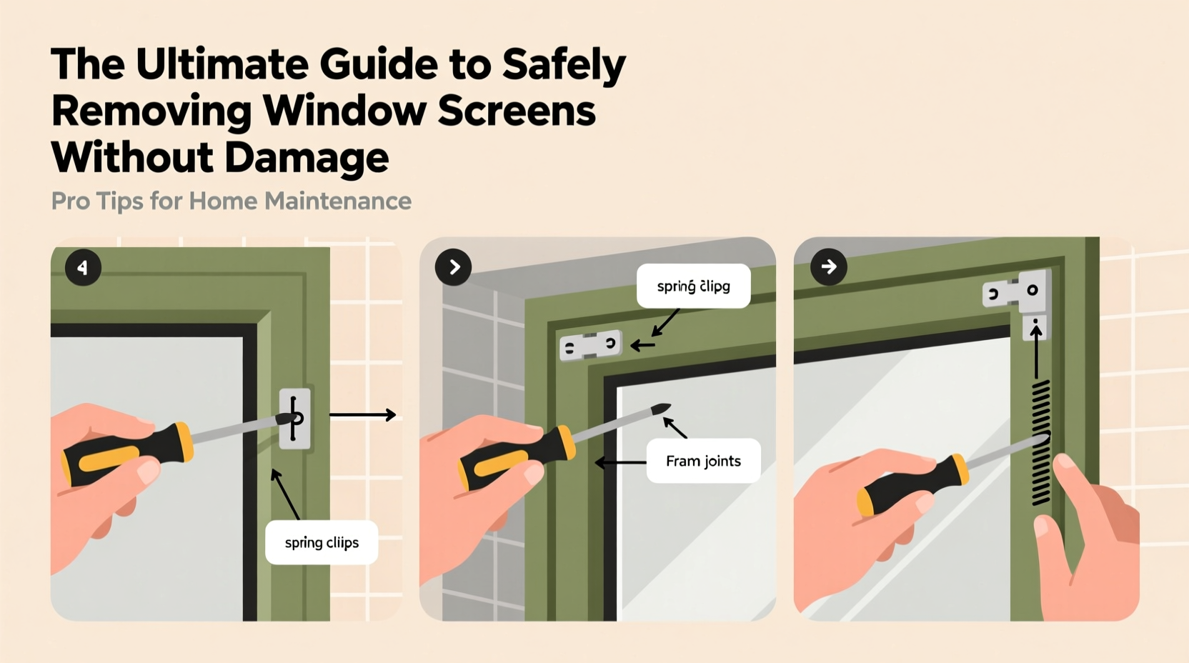 the ultimate guide to safely taking out window screens without damage
