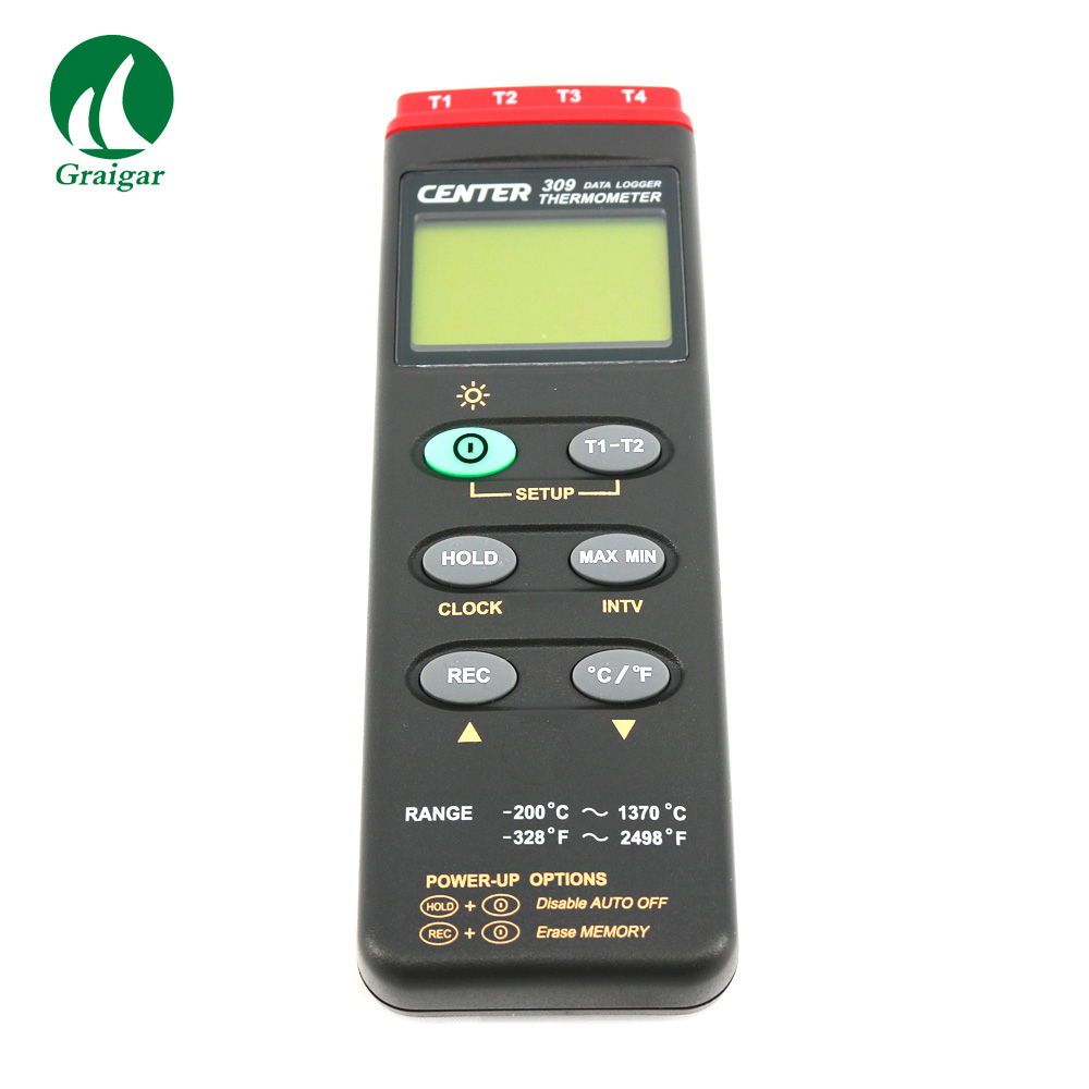 CENTER-309 4チャンネルKタイプ温度計データロガー温度計-200 CENTER-309 4チャンネルKタイプ温度計データロガー温度計-200