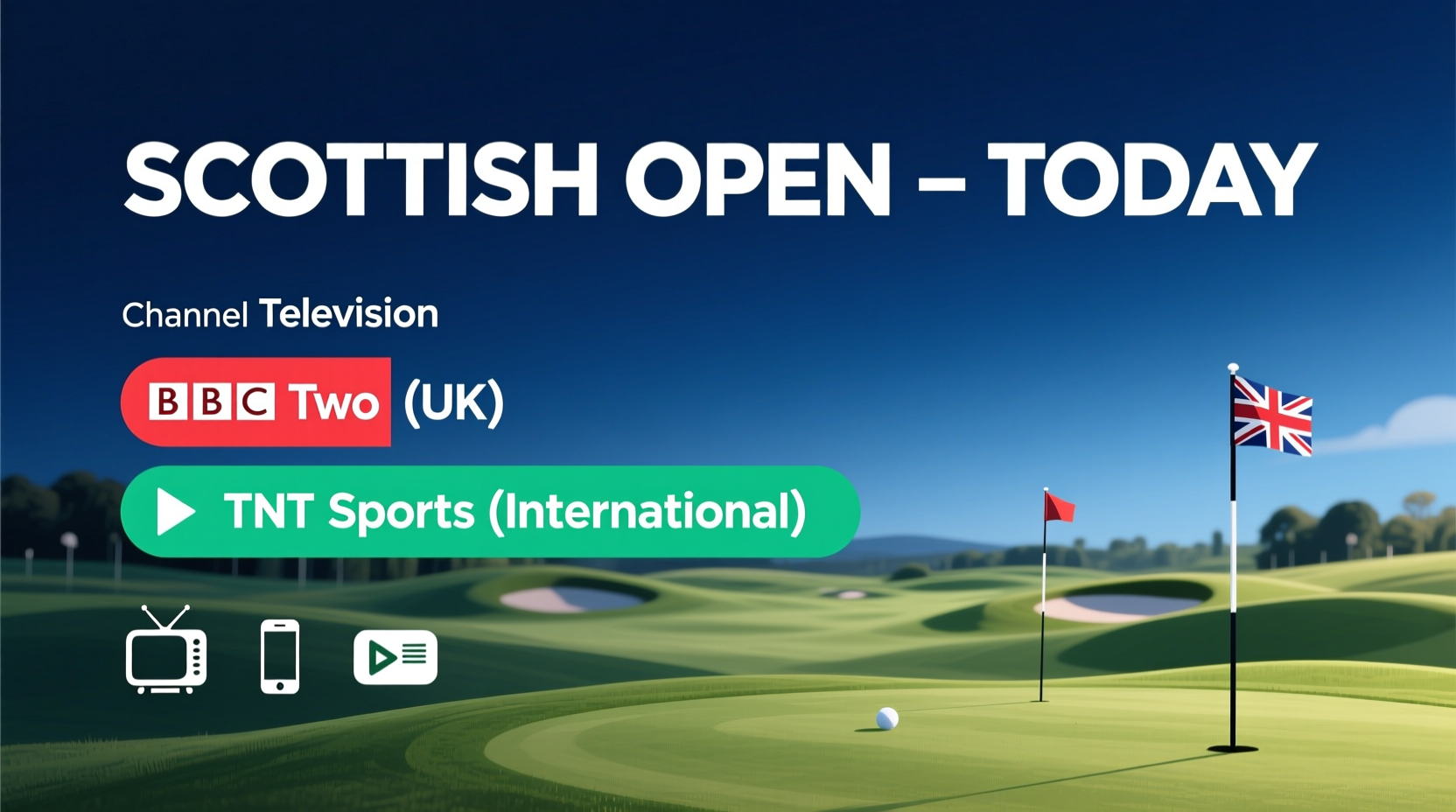 what channel is the scottish open on today