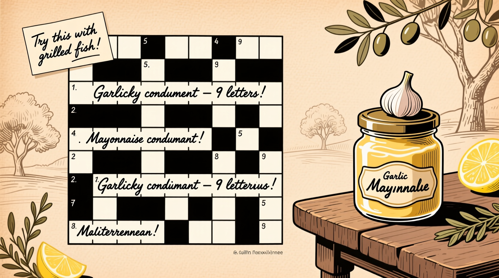 Garlic Mayonnaise Crossword Answer: Aioli Explained