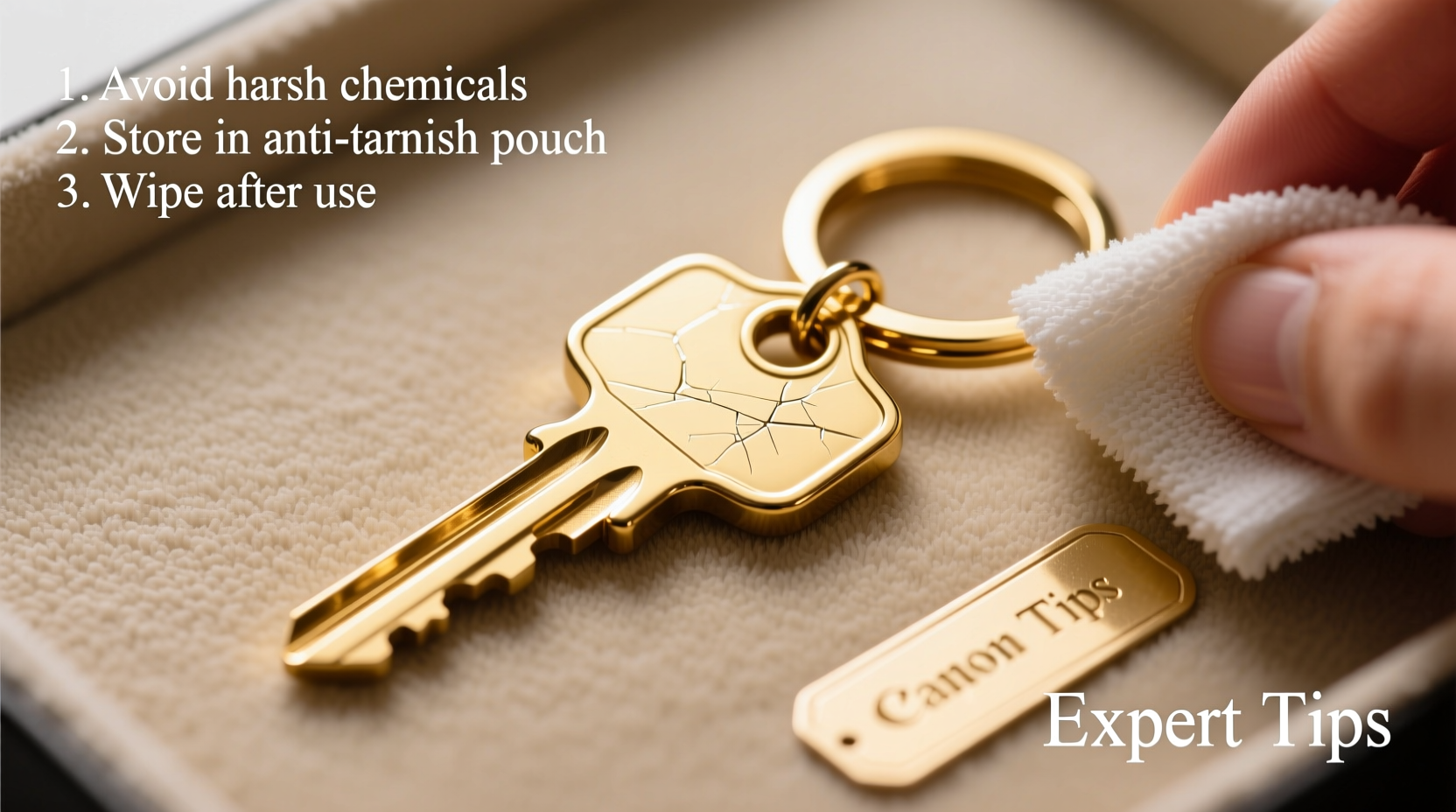 expert tips to preserve and protect the gold color on your keychain for long lasting shine