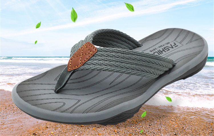 EVA Flip Flops Mens 2020 Summer Beach Casual Shoes Non-slide Male Slippers