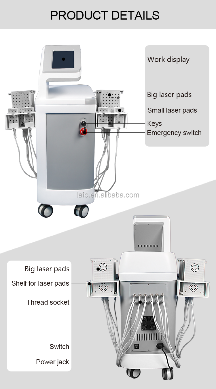 Best Hot Selling 528 Diodes Cold Lipolaser Professional Lipo Laser Machine Lipolaser 4d For Super Lose Weight