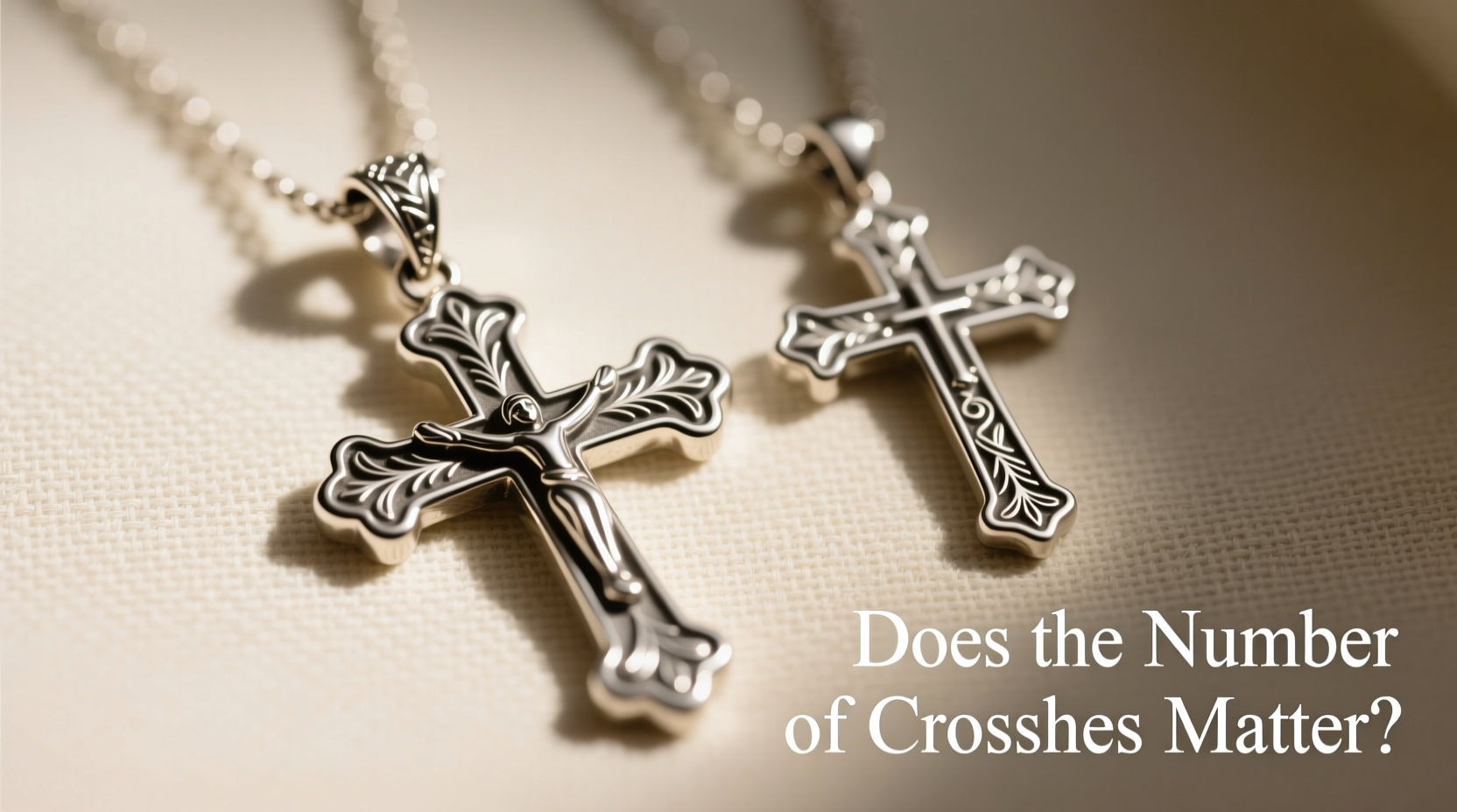 triple cross vs single cross pendants does the number of crosses even matter