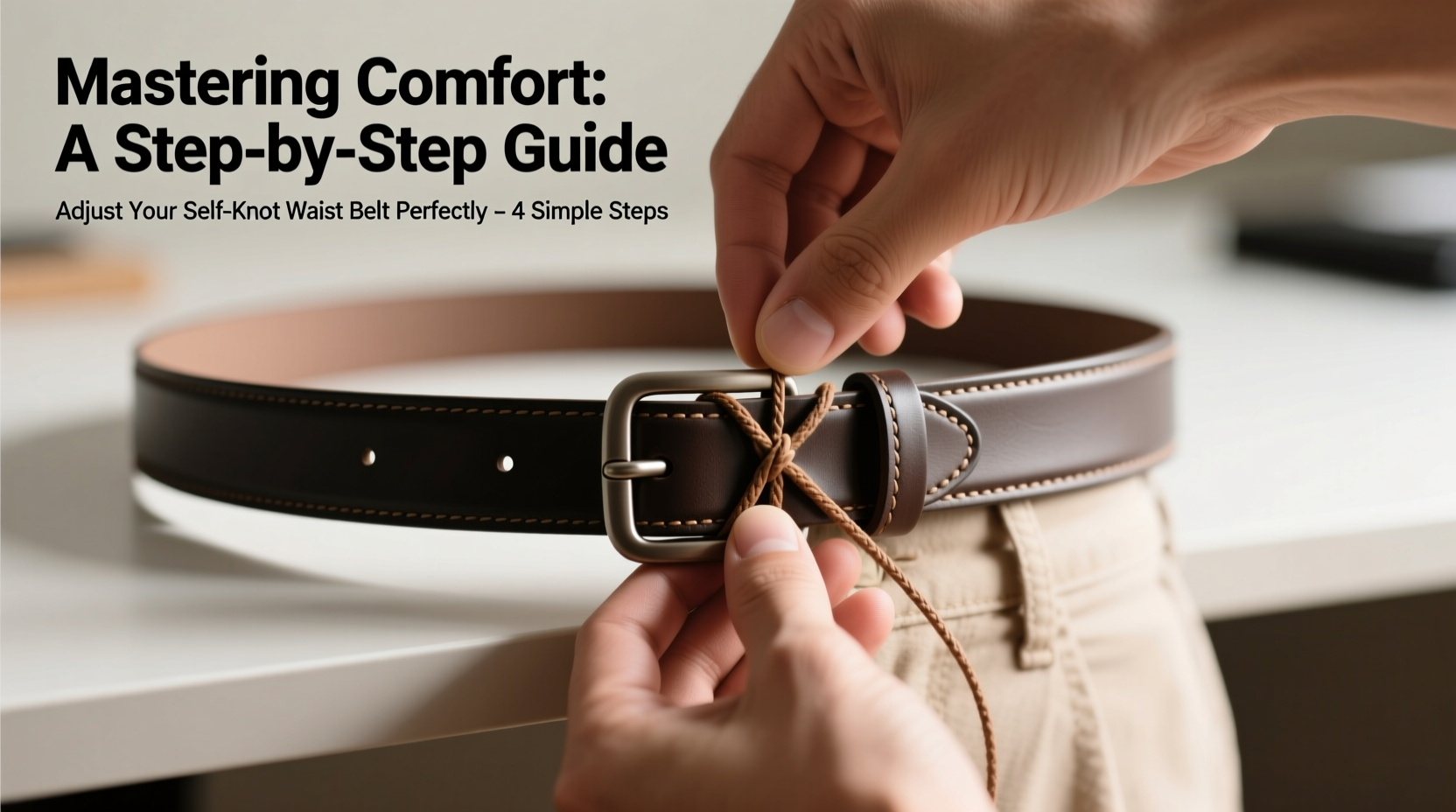 mastering comfort a step by step guide to adjusting your self knot waist belt perfectly