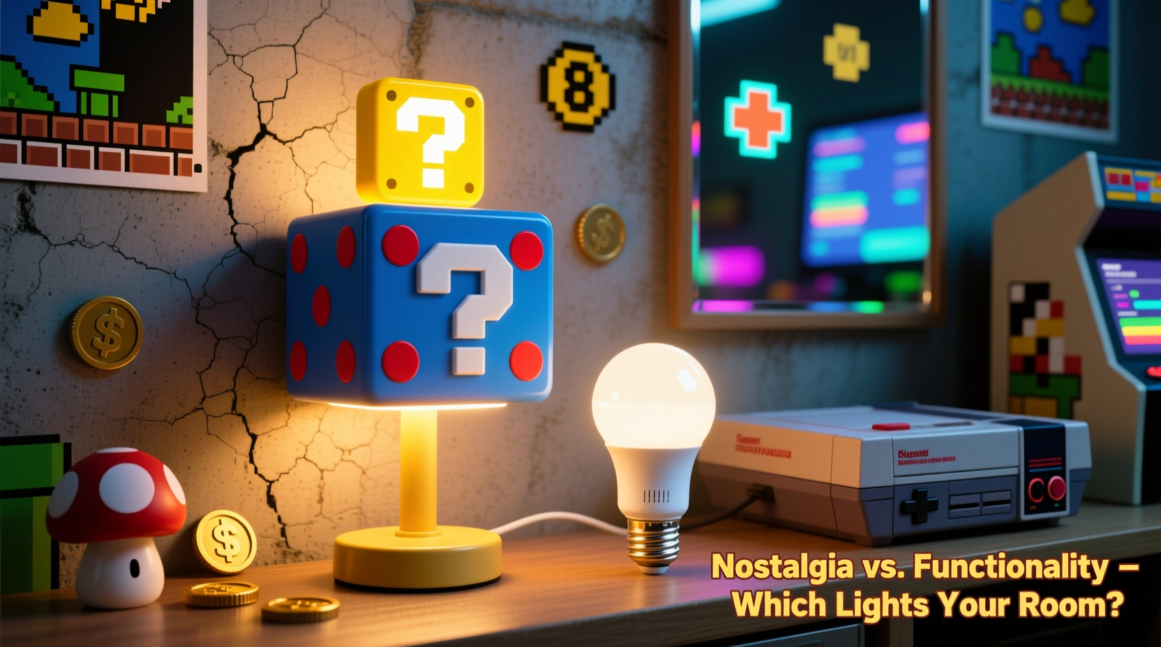 is the super mario question block lamp cooler than a smart bulb or is it just nostalgia