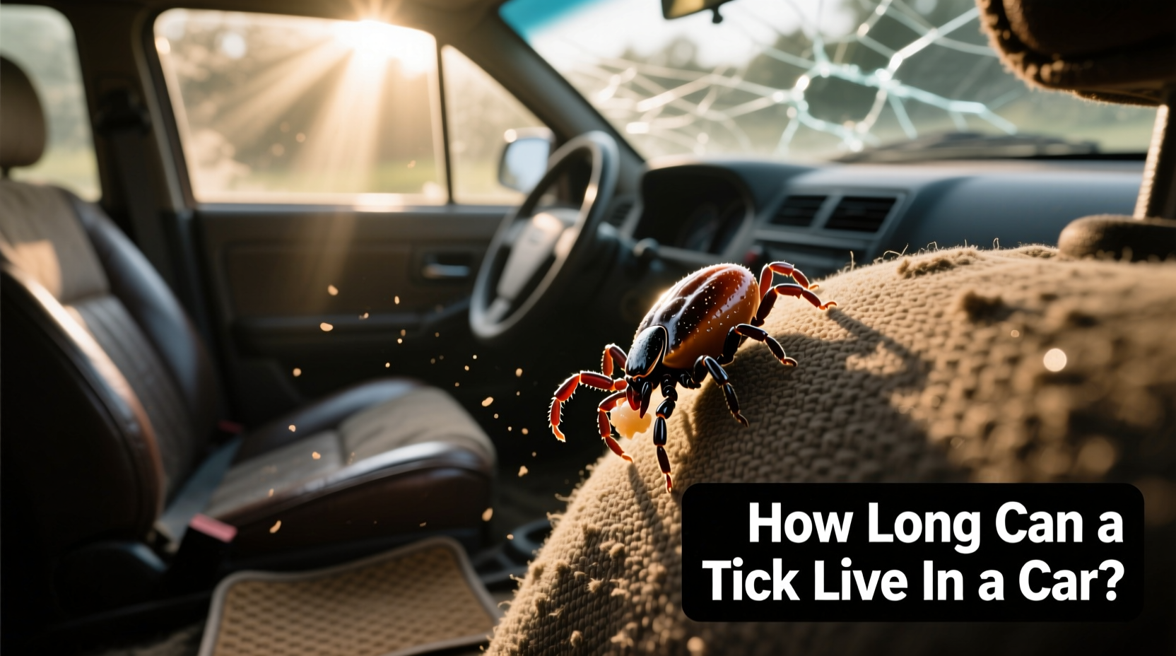 how long can a tick live in a car