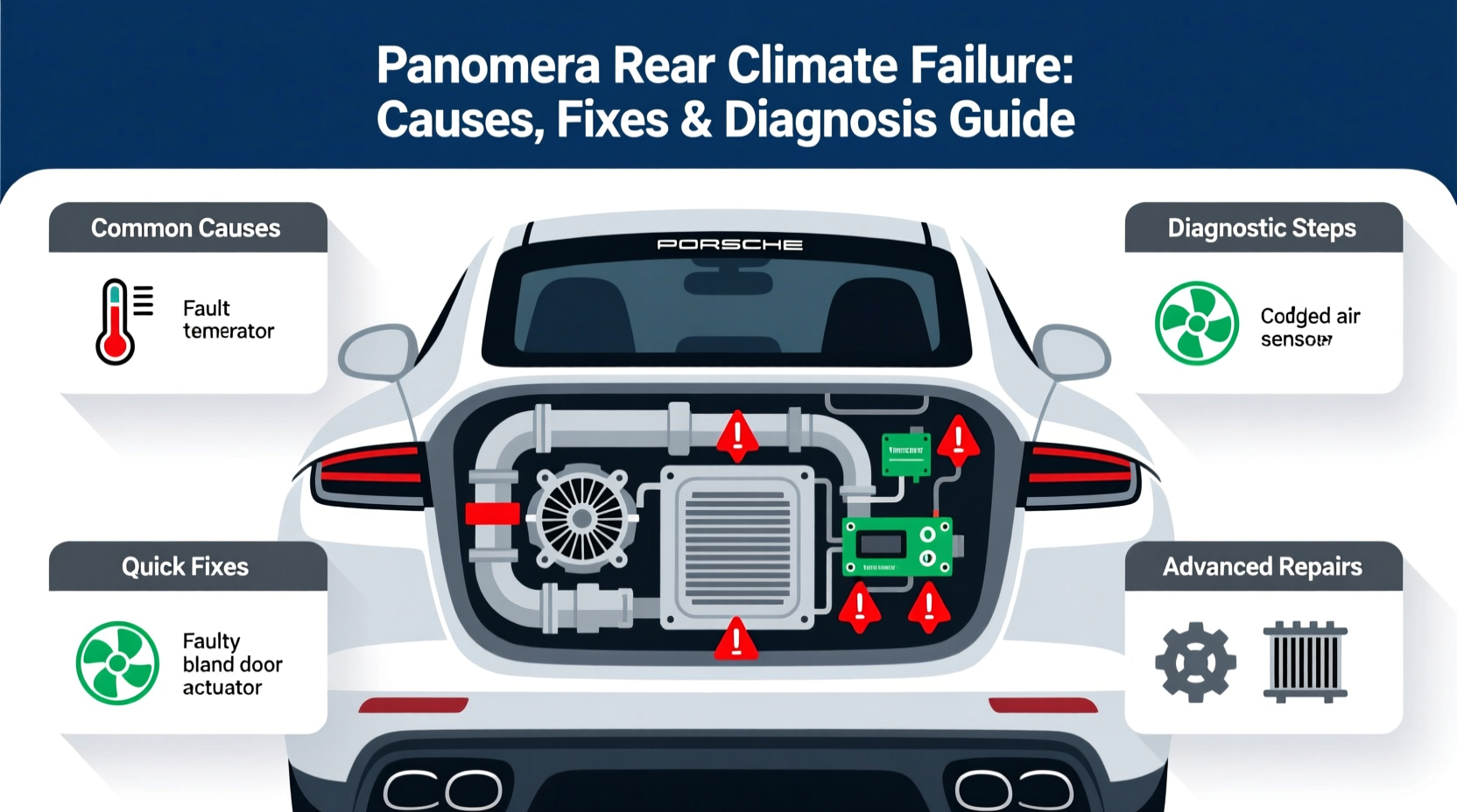 panamera rear climate failure