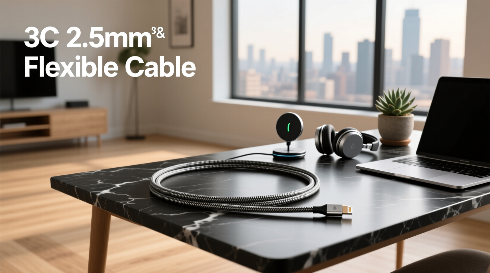 2.5mm² 3 core flexible cable guide