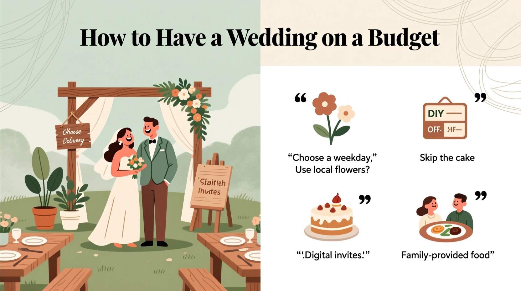 how to have a wedding on a budget