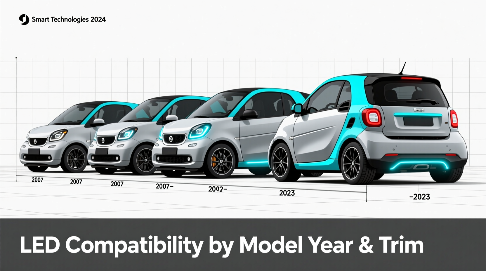 Smart Fortwo LED Compatibility by Model Year & Trim