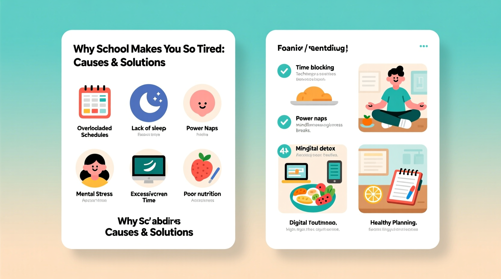 why does school make me so tired reasons solutions