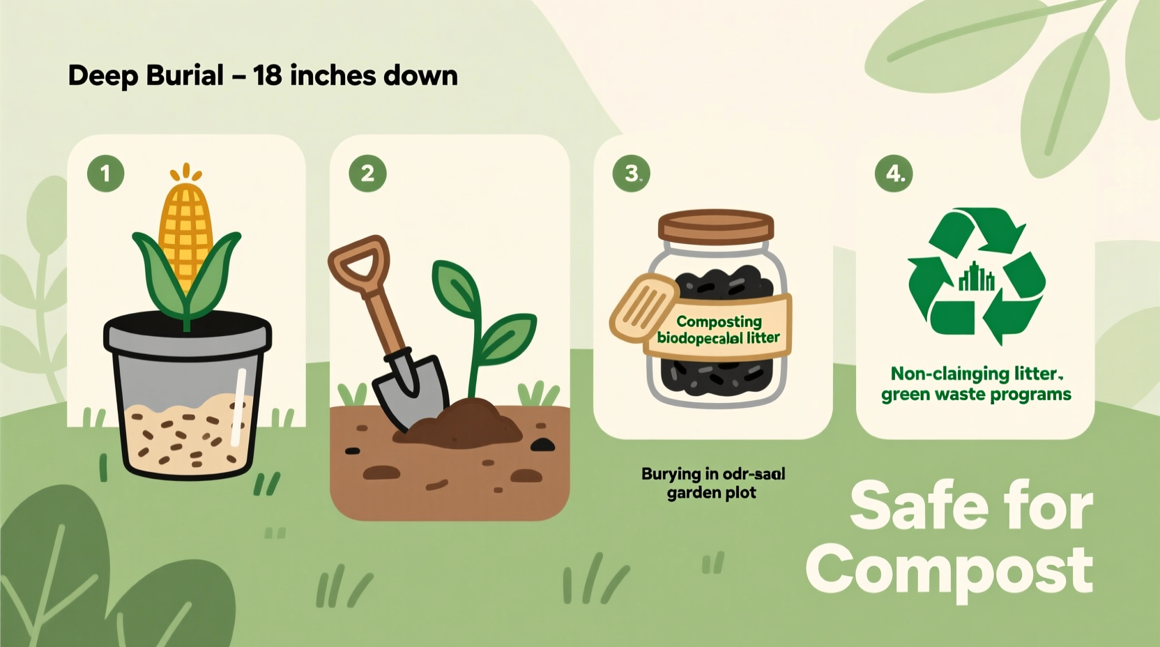 safe and eco friendly methods for disposing of old cat litter at home