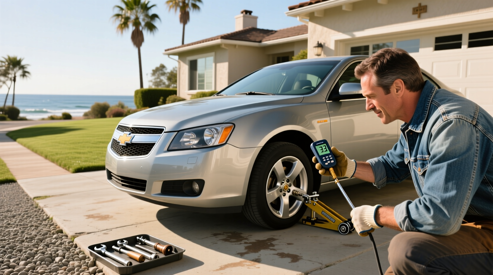 2009 chevy malibu tire pressure guide