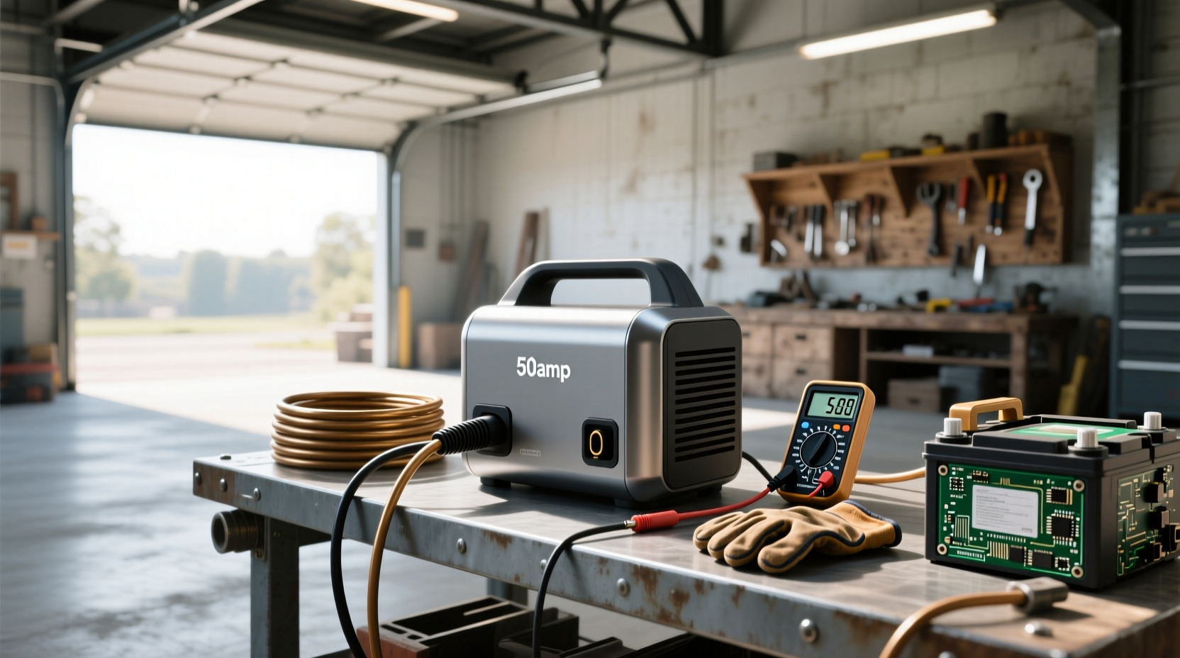 50a battery charger safe use, real charging times key specs