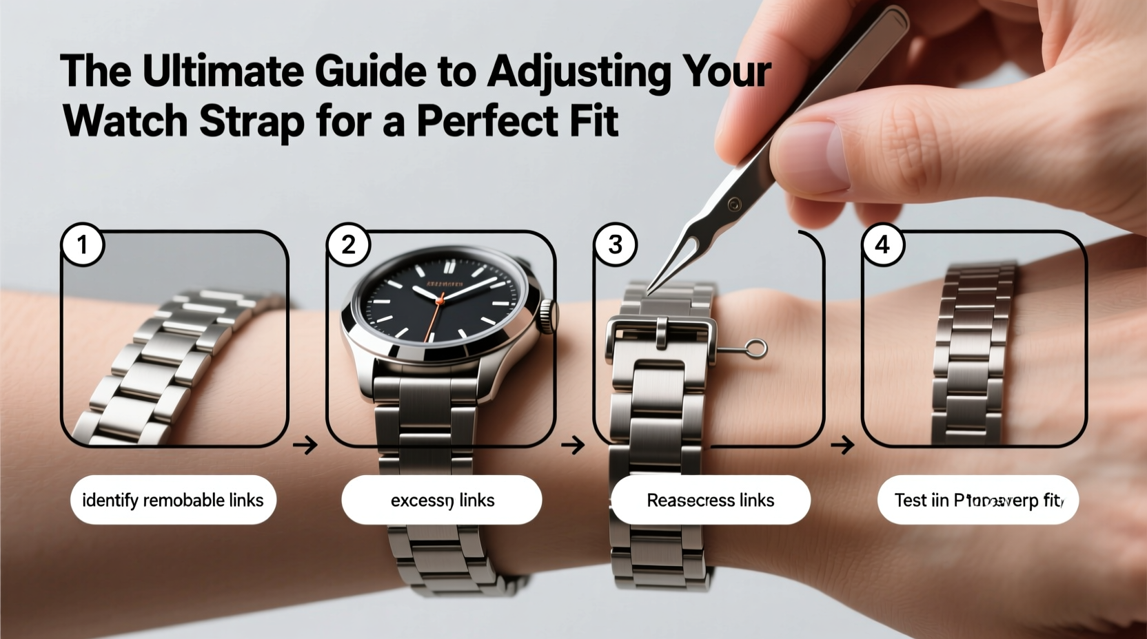 the ultimate step by step guide to adjusting your watch strap for a perfect fit