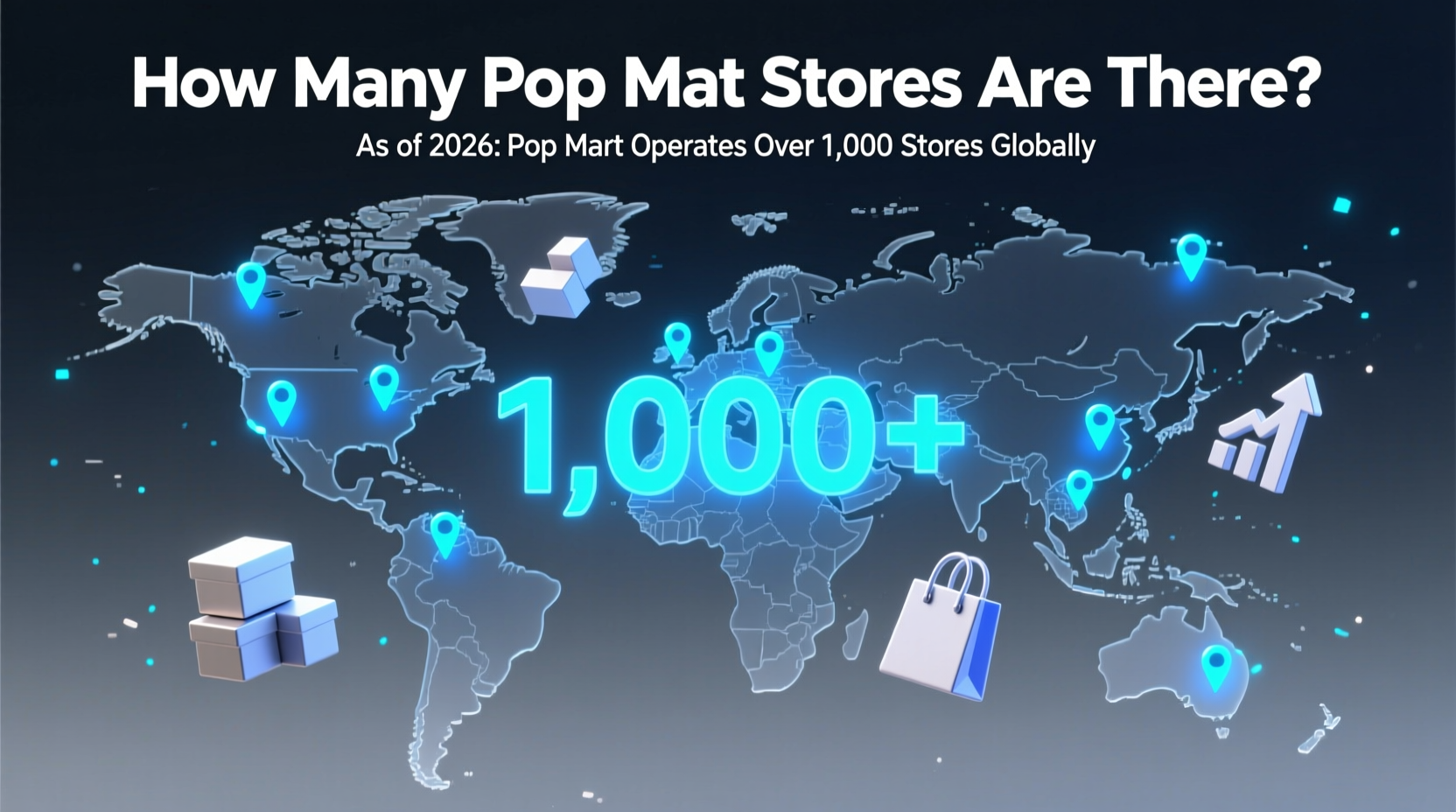 how many pop mart stores are there