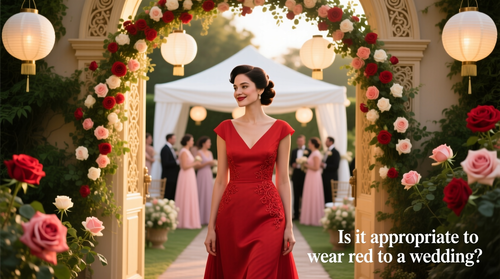 is it appropriate to wear red to a wedding