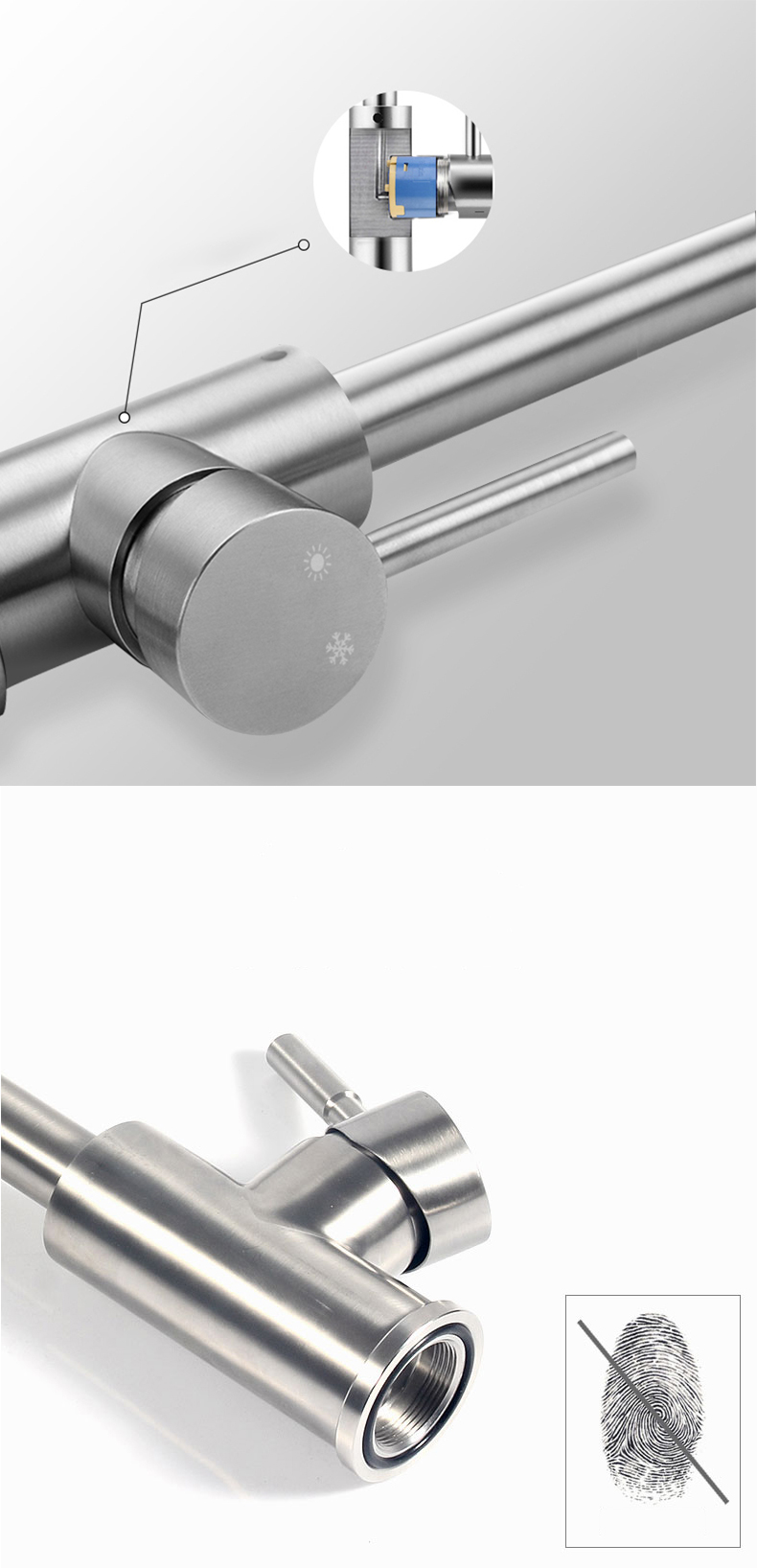 Cheap 304 Stainless Steel Kitchen Faucet Watertap For Sink