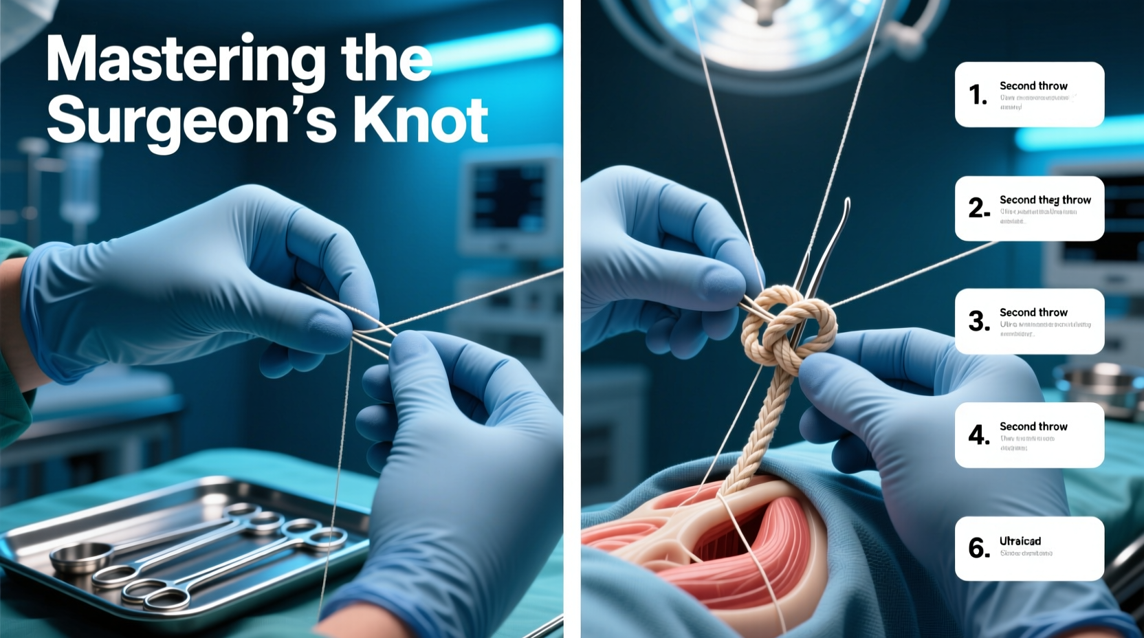 mastering the surgeons knot a step by step guide for secure tying techniques