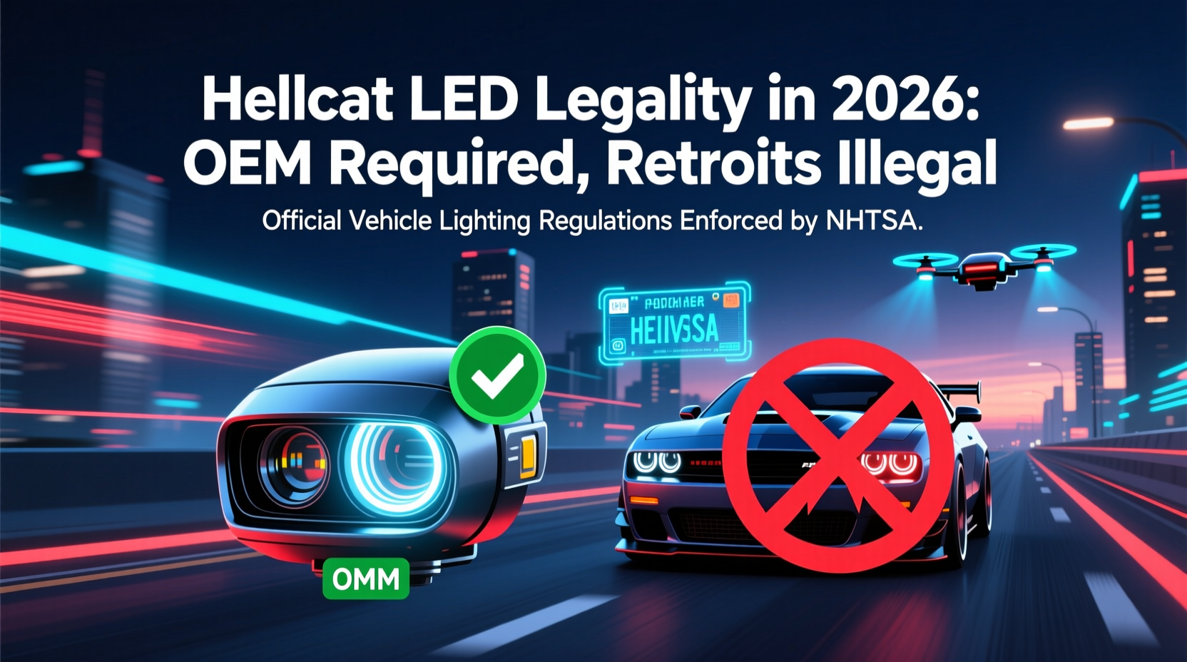 hellcat led legality 2026