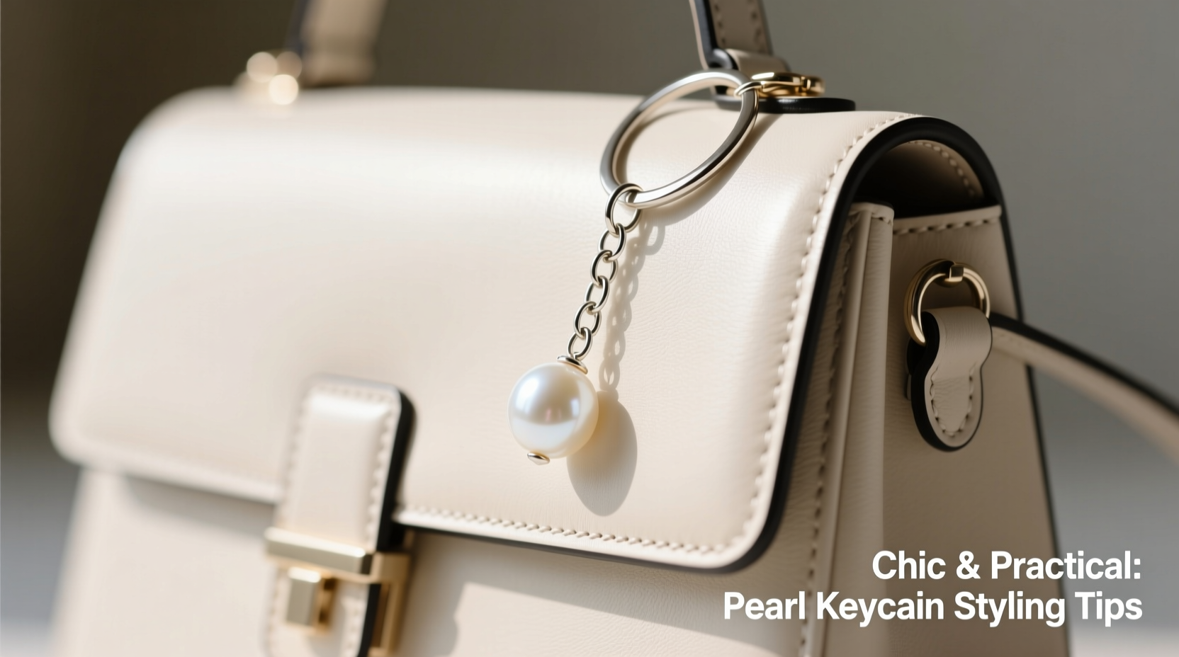 chic and practical tips for styling a pearl keychain on any handbag
