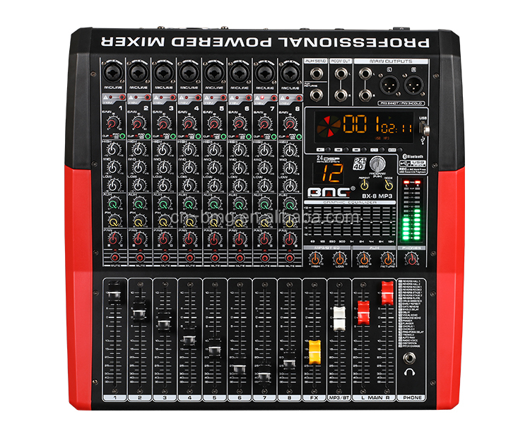 BMG 12 Channel USB Powered Amplifier Mixers with BT Music