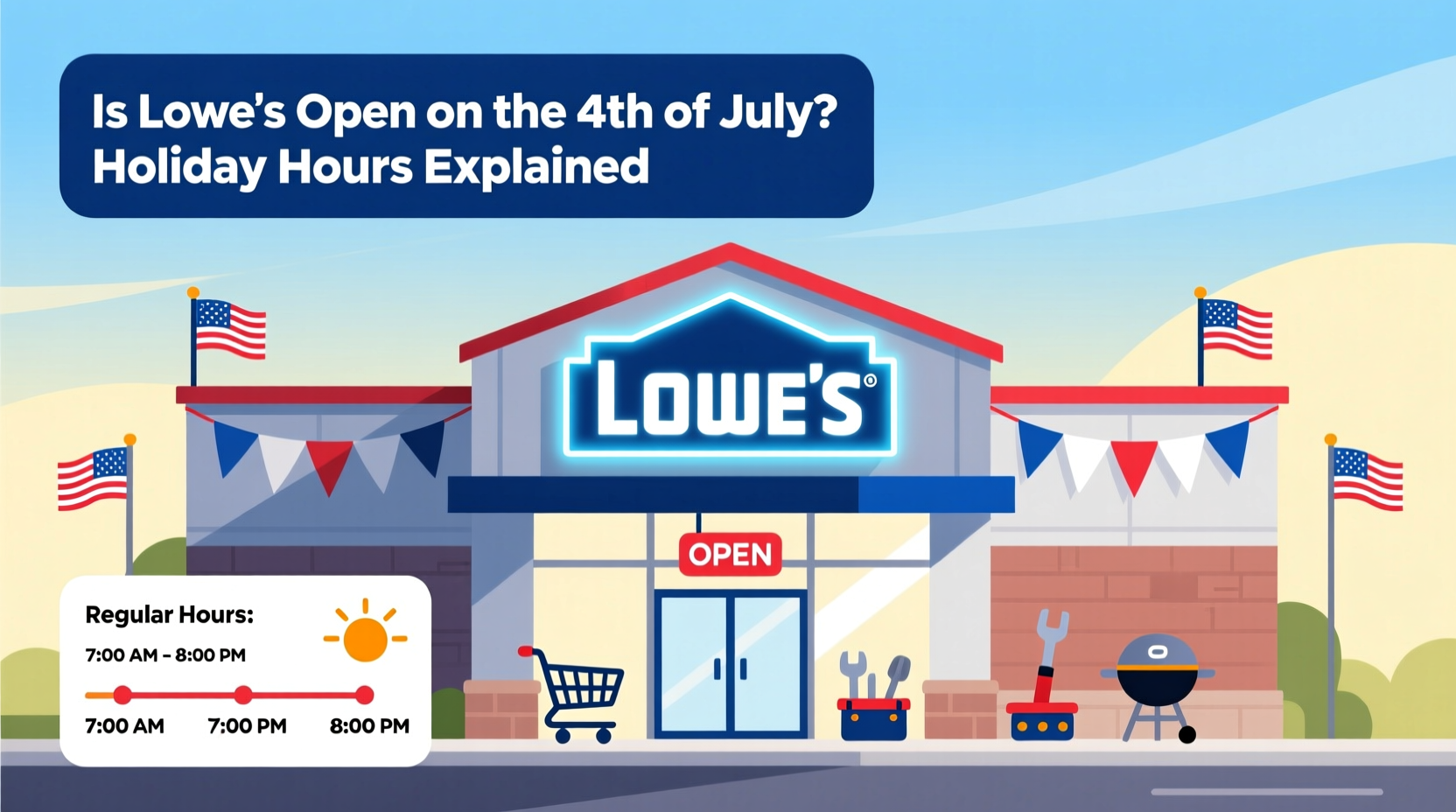 lowes holiday hours july 4th