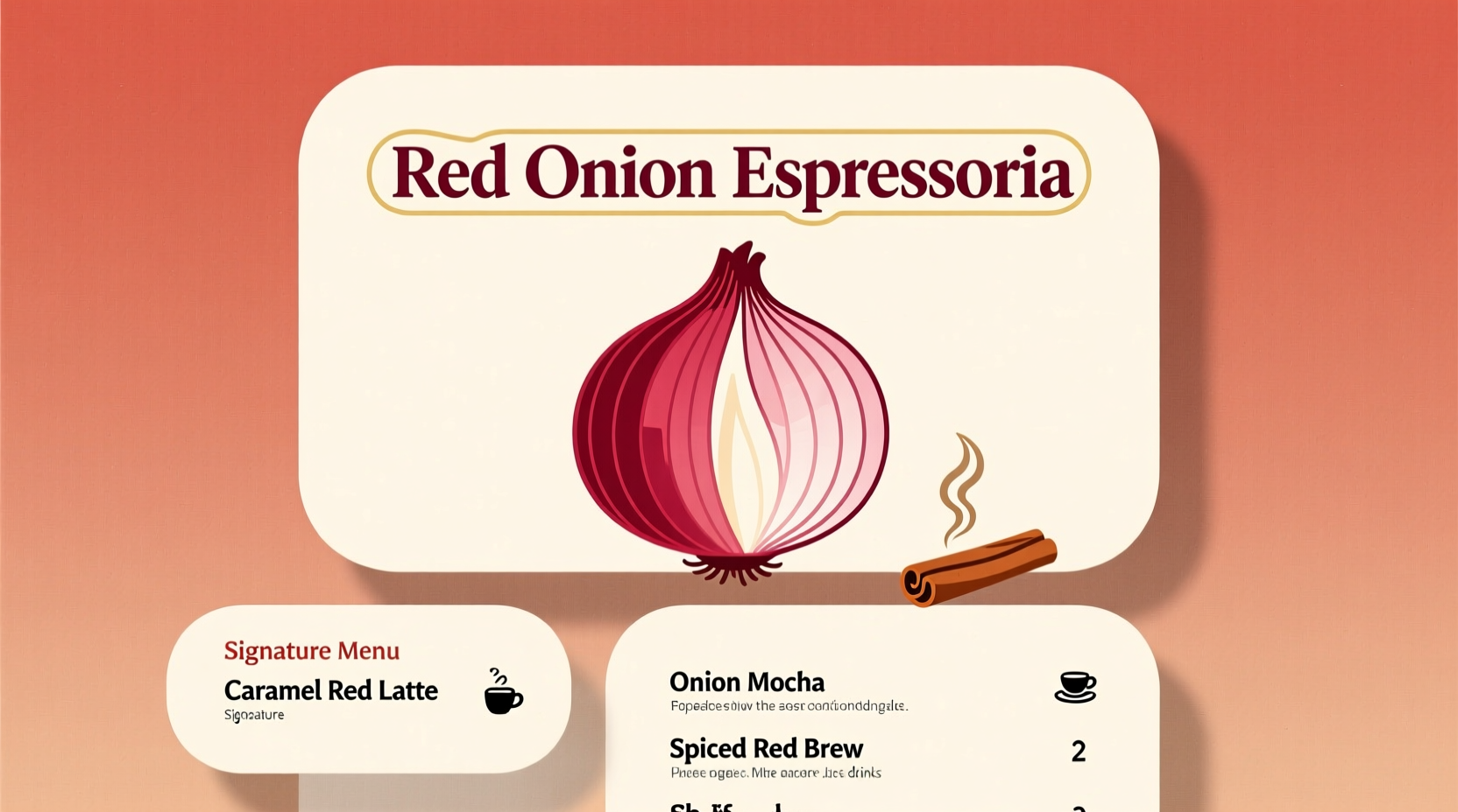 Red Onion Espressoria Menu: Current Offerings & Highlights