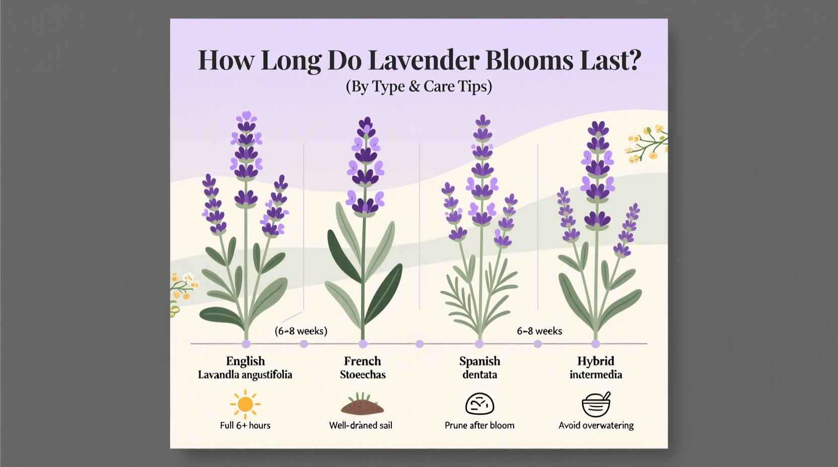 How Long Do Lavender Blooms Last? (By Type & Care Tips)