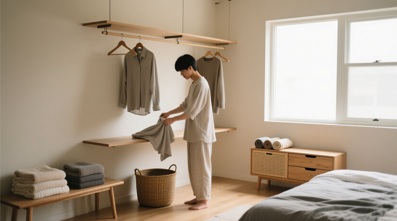 storing your clothes without a closet