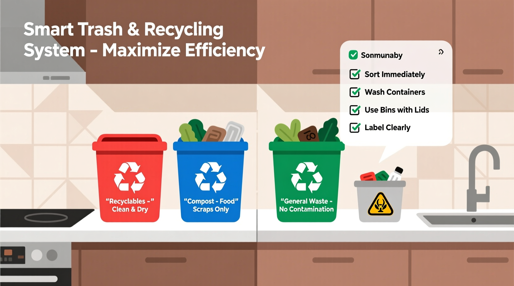 smart strategies to organize your trash and recycling for maximum efficiency and ease