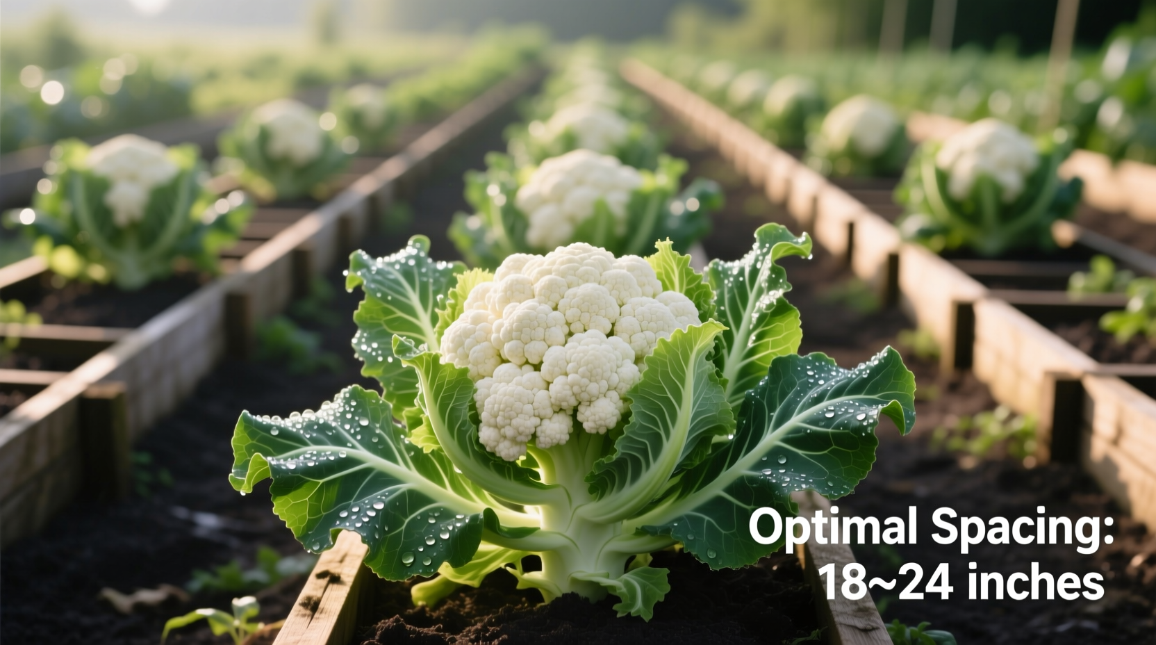 cauliflower plant spacing