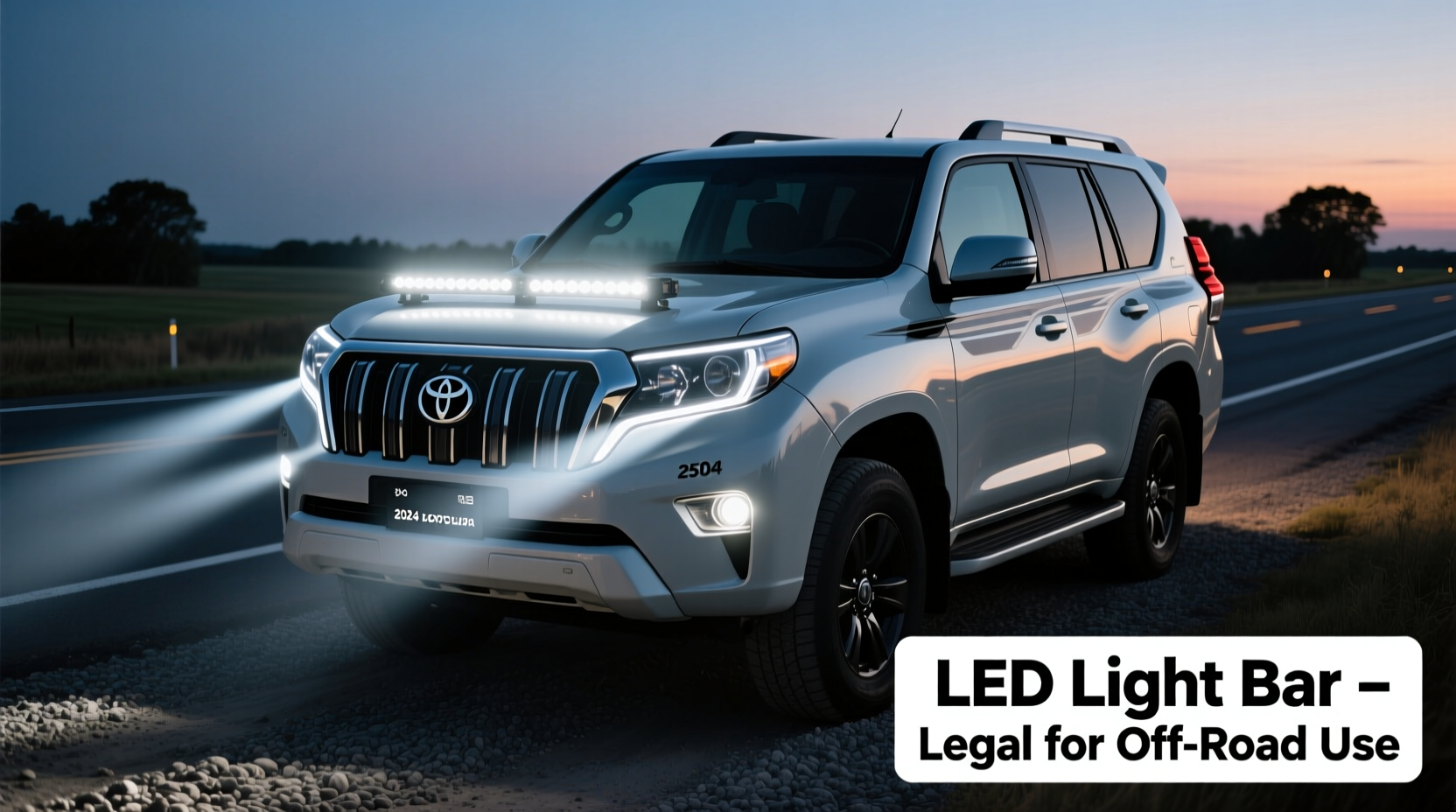 prado 250 led light bar legal