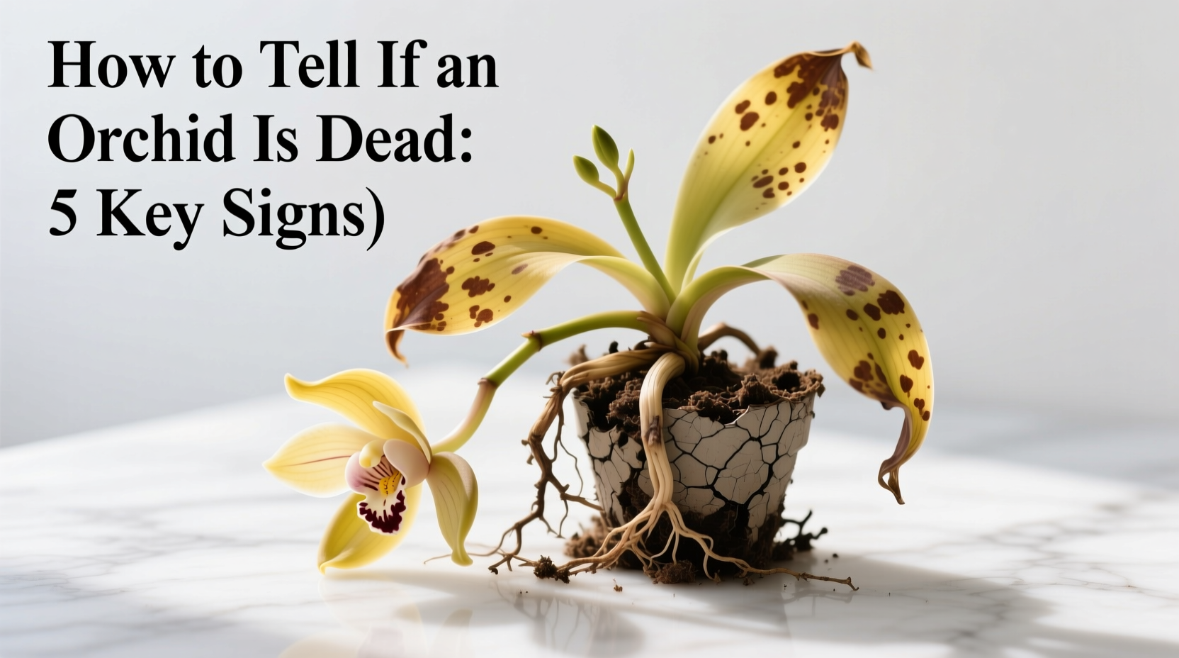 how can you tell if an orchid is dead
