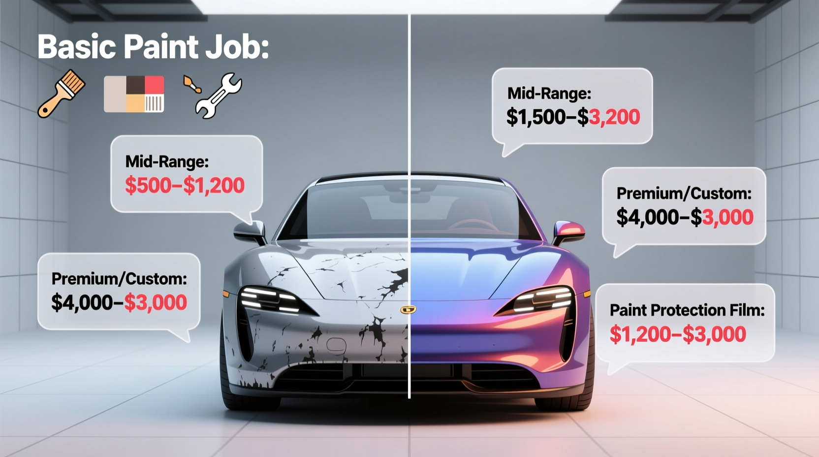 how much is paint job for car