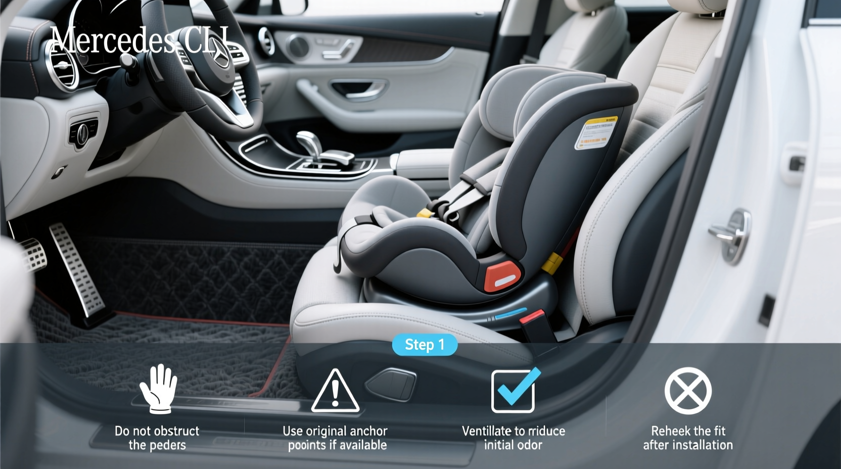mercedes cla child car seat