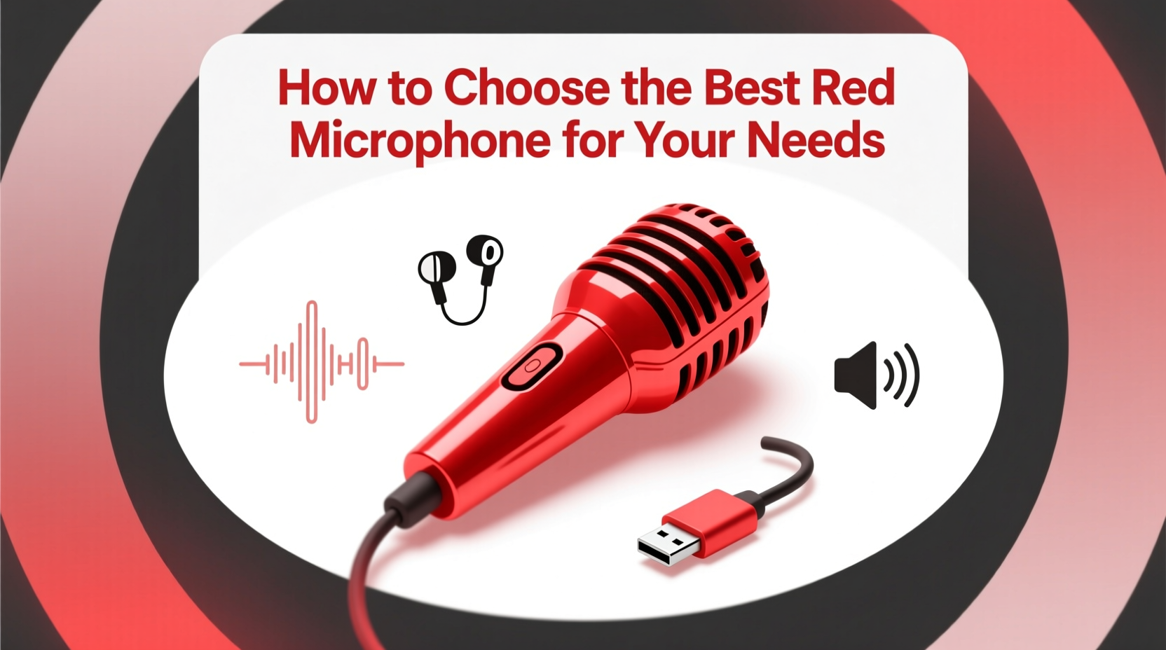 microphone red
