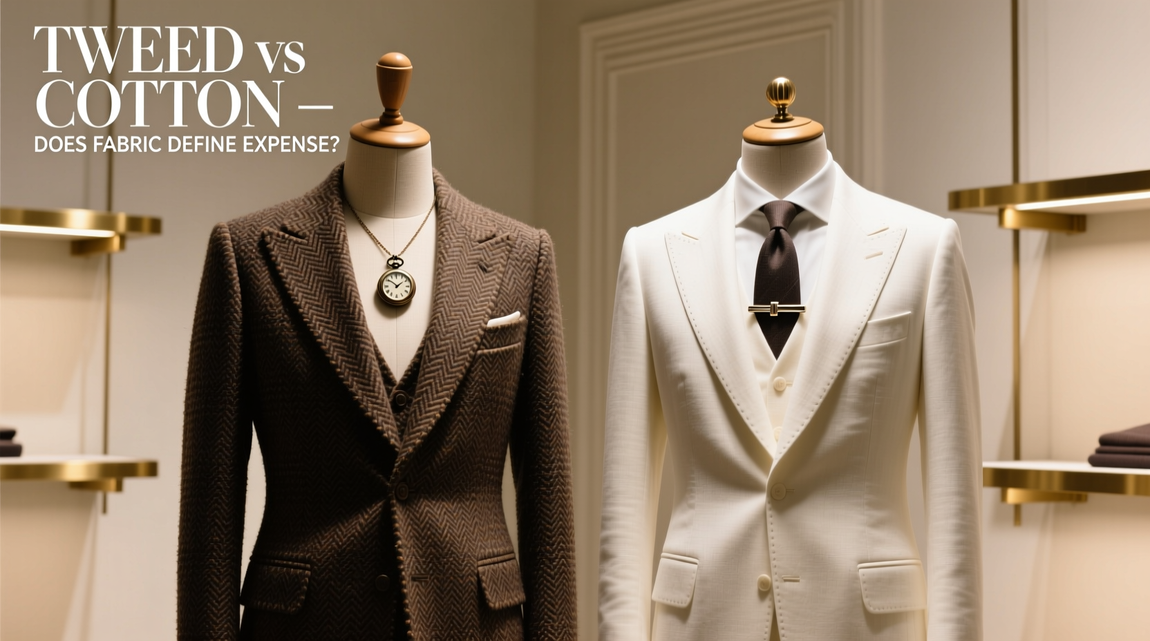 tweed vs cotton two piece sets does the fabric really make a difference in how expensive it looks