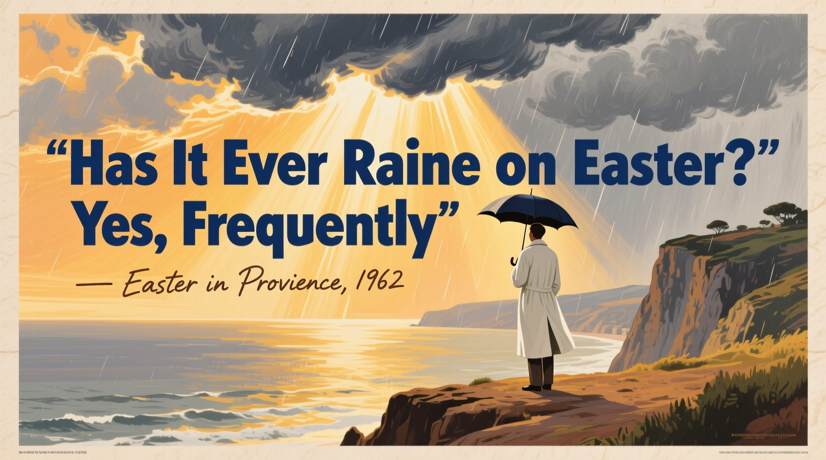 has it ever rained on easter