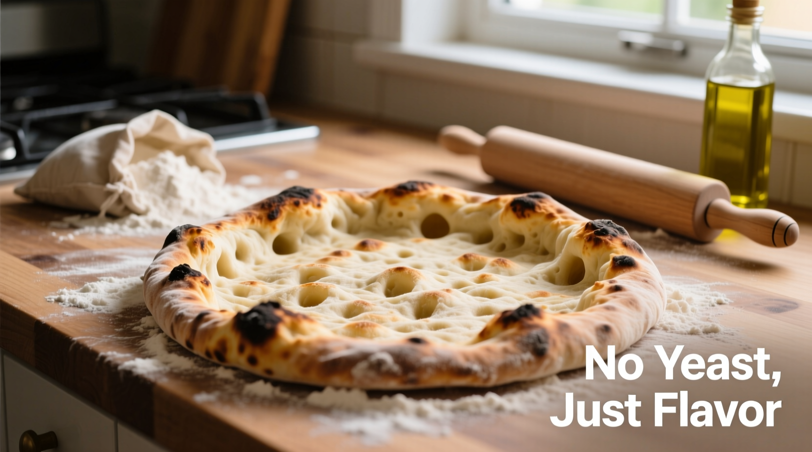 homemade pizza crust no yeast