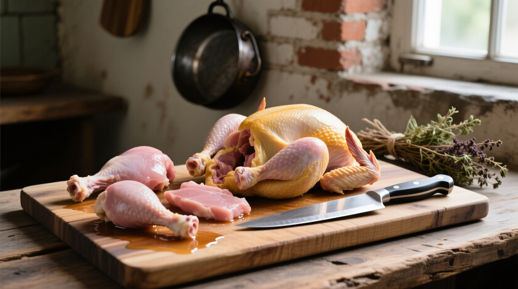 how cut chicken