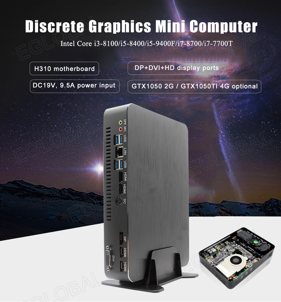 Intel Core I5-8400 Gaming PC with GTX 1050/1050ti