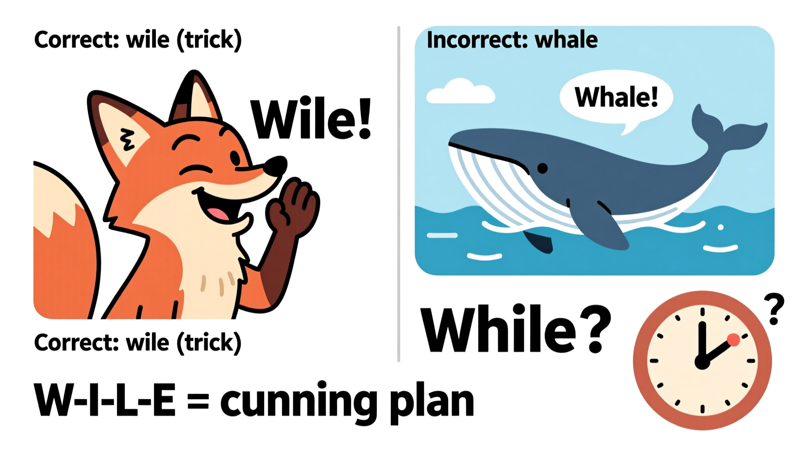 how to spell wile correctly and avoid common confusions
