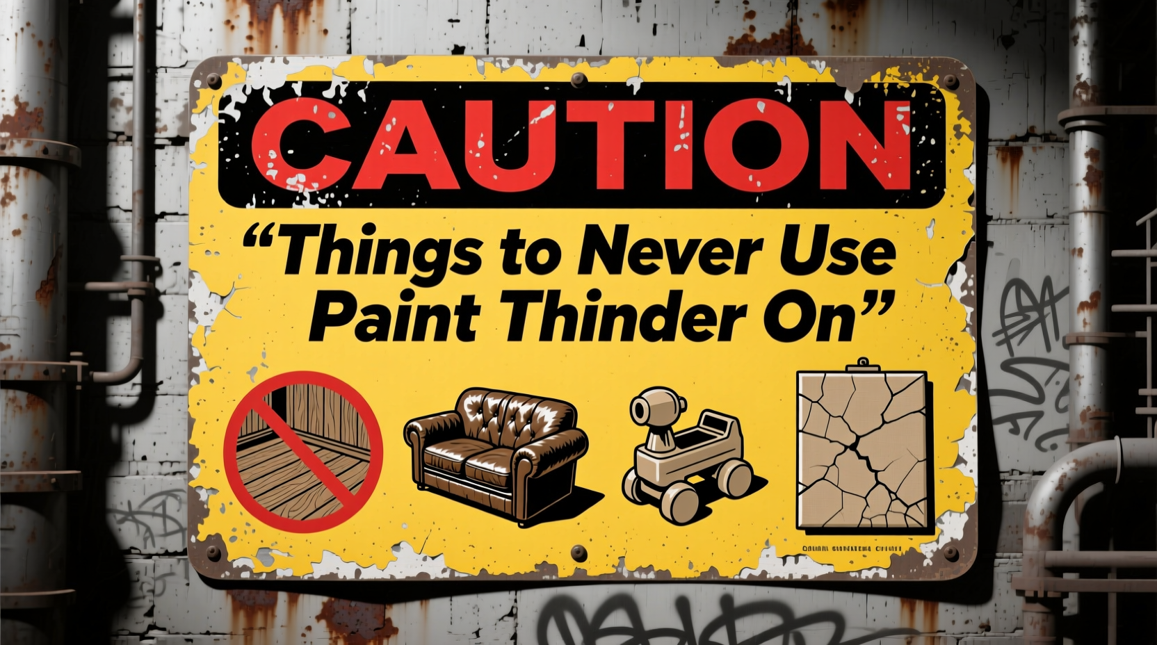 things to never use paint thinner on