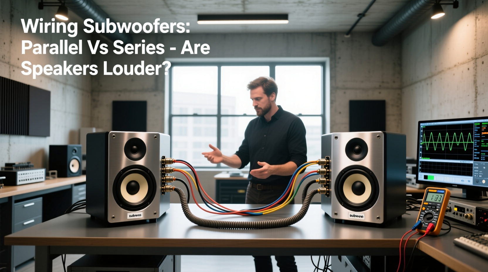 Wiring subwoofers in parallel vs series configuration diagram