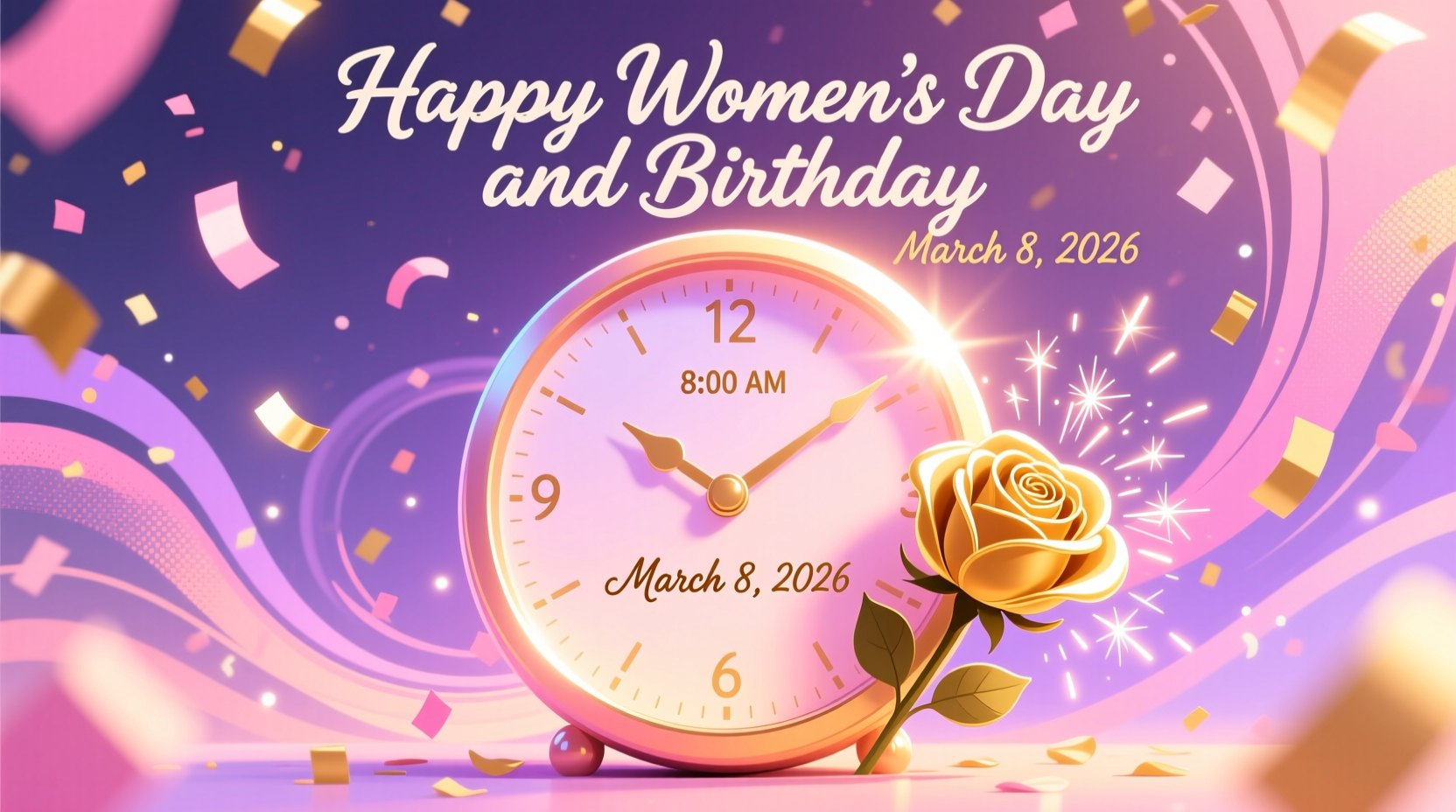 happy womens day and birthday